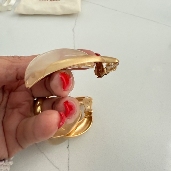 Cult Gia Audrina Earrings Clip On Evening Costume Jewelry Designer - Picture 7 of 8